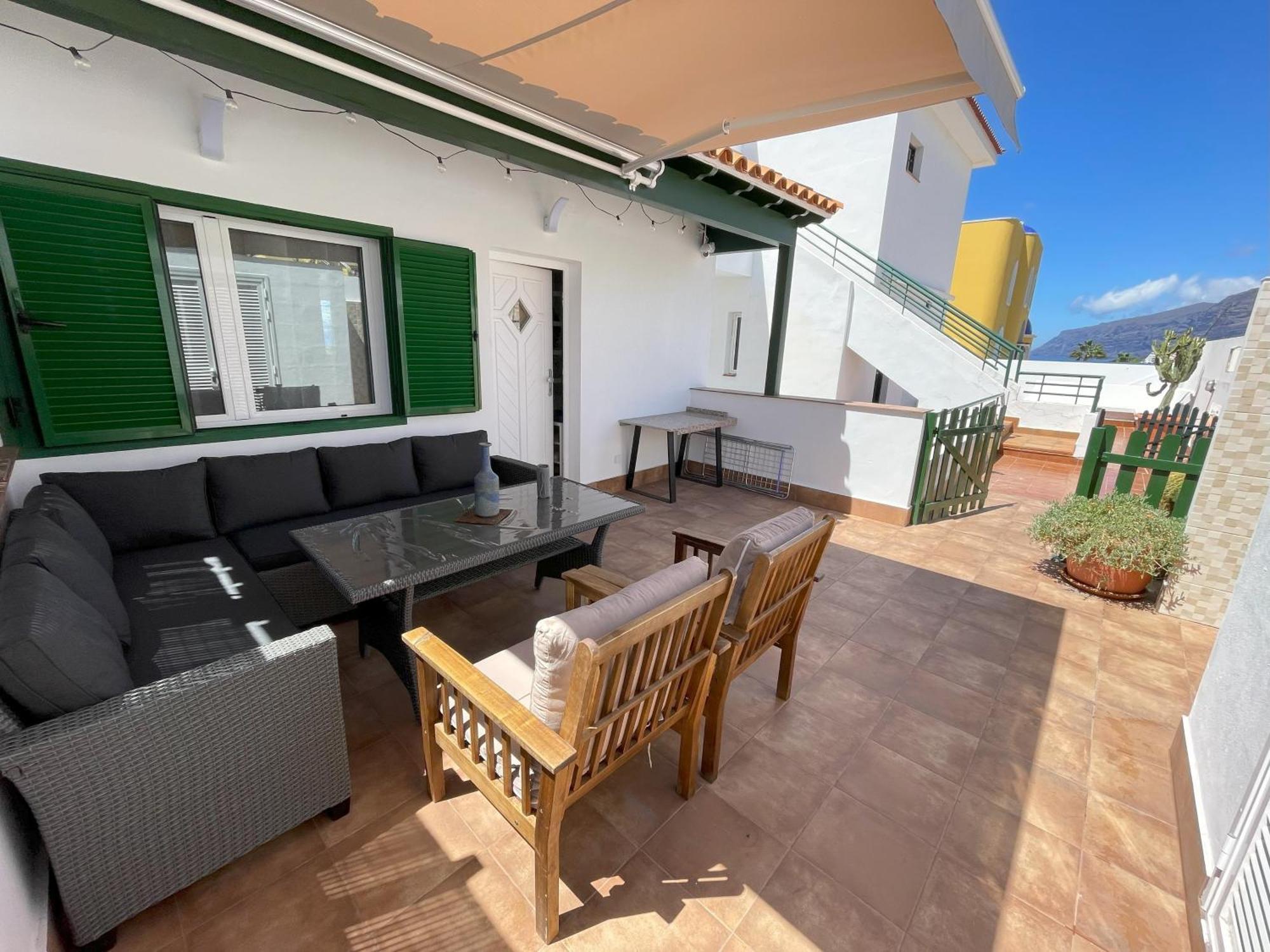Newly Renovated Apartment With 2 Terrace, 2 Bedroom, 5Min Beach Puerto de Santiago  Ngoại thất bức ảnh